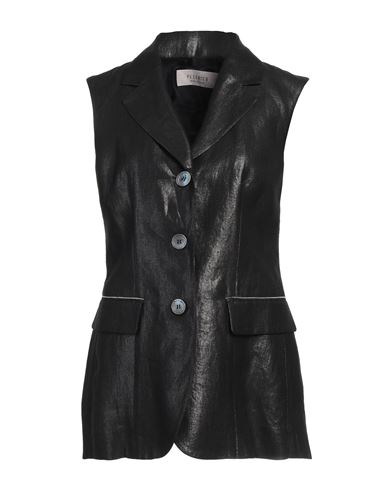 Shop Peserico Woman Blazer Black Size 6 Linen