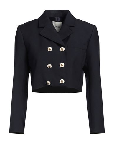 Sandro Woman Blazer Midnight Blue Size 10 Virgin Wool, Polyester In Blue