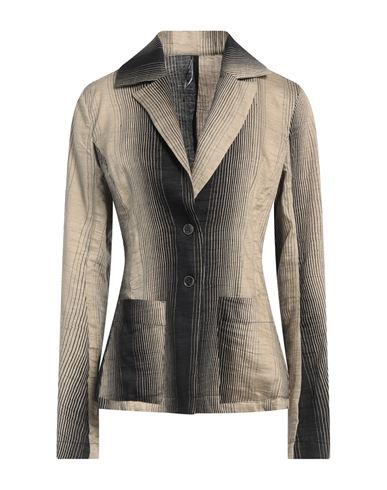 MASNADA MASNADA WOMAN BLAZER BEIGE SIZE 10 LINEN, NYLON 