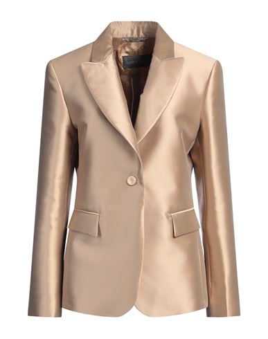 Shop Alberta Ferretti Woman Blazer Beige Size 8 Polyester, Silk