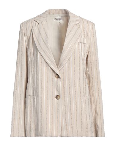 Shop Motel Woman Blazer Beige Size M Viscose, Polyester