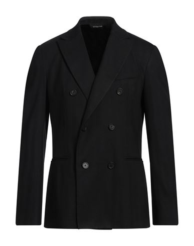 Tonello Man Blazer Black Size 42 Virgin Wool, Elastane