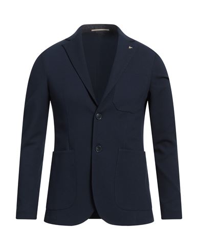 At.p.co At. P.co Man Blazer Midnight Blue Size 36 Polyester, Viscose, Elastane In Blue