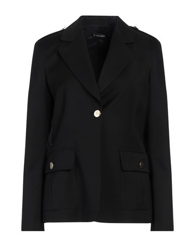 Cristinaeffe Woman Blazer Black Size 10 Polyester, Viscose, Elastane In Black