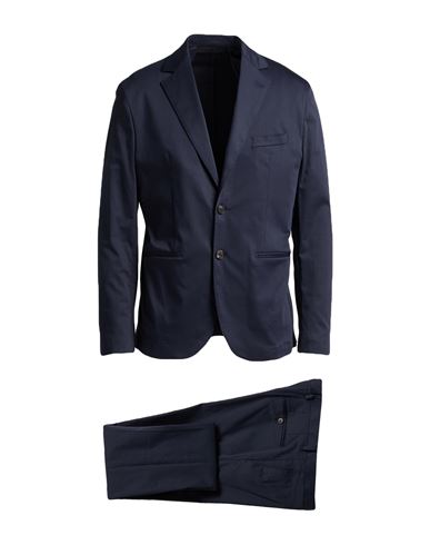 At.p.co At. P.co Man Suit Midnight Blue Size 38 Cotton, Viscose, Elastane In Blue