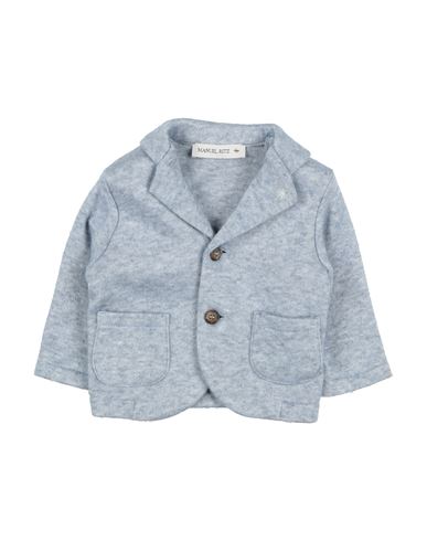 MANUEL RITZ MANUEL RITZ NEWBORN BOY BLAZER SKY BLUE SIZE 3 VISCOSE, POLYESTER, POLYAMIDE 