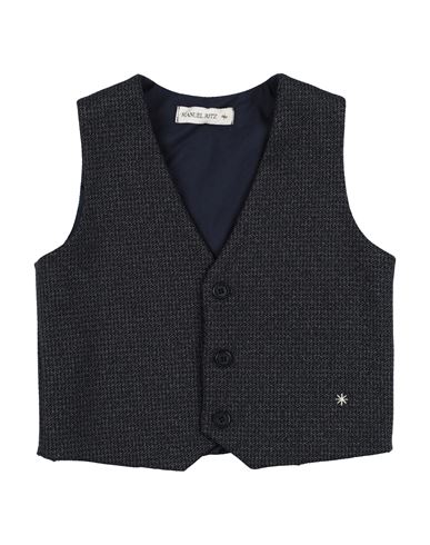 Shop Manuel Ritz Toddler Boy Tailored Vest Midnight Blue Size 5 Polyester, Cotton, Elastane