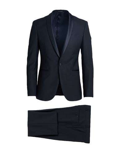 Shop Carlo Pignatelli Man Suit Midnight Blue Size 44 Polyester, Virgin Wool, Elastane