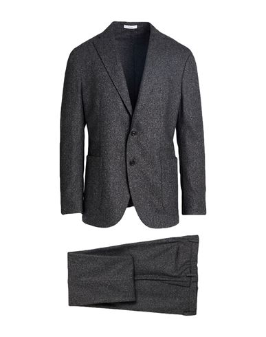 Boglioli Man Suit Charcoal Size 44 Virgin Wool, Polyamide, Silk, Polyester, Elastane In Grey