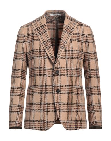 Tagliatore Man Blazer Beige Size 40 Virgin Wool, Polyamide