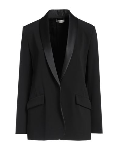 Antonelli Woman Blazer Black Size 6 Polyester, Virgin Wool, Elastane In Black