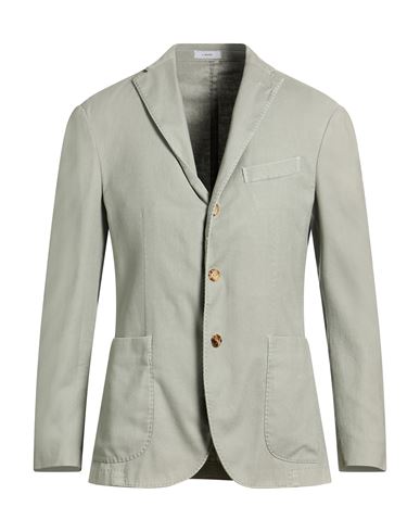 Boglioli Man Blazer Sage Green Size 42 Cotton, Linen, Polyester, Elastane