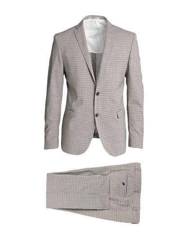 Cc Collection Corneliani Man Suit Military Green Size 40 Virgin Wool, Polyester, Elastane In Green