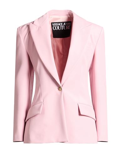 Versace Jeans Couture Woman Blazer Pink Size 14 Viscose, Polyamide, Elastane In Pink