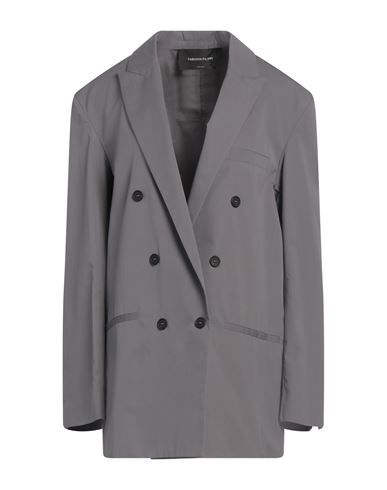 FABIANA FILIPPI FABIANA FILIPPI WOMAN BLAZER GREY SIZE 4 COTTON 