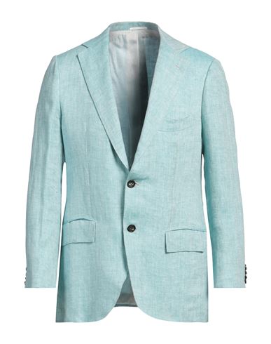 KITON KITON MAN BLAZER TURQUOISE SIZE 38 CUPRO 