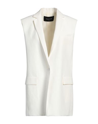 FABIANA FILIPPI FABIANA FILIPPI WOMAN BLAZER IVORY SIZE 8 VISCOSE, LINEN 