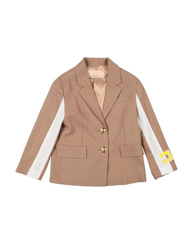 ELISABETTA FRANCHI ELISABETTA FRANCHI LA MIA BAMBINA TODDLER GIRL BLAZER CAMEL SIZE 6 VIRGIN WOOL, POLYESTER, VISCOSE 