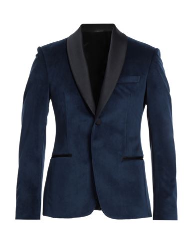 Ungaro Man Blazer Blue Size 38 Polyester In Blue