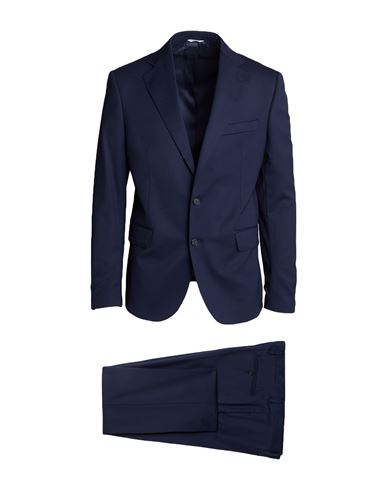 BRIAN DALES BRIAN DALES MAN SUIT NAVY SIZE 44 POLYESTER, WOOL, ELASTANE 