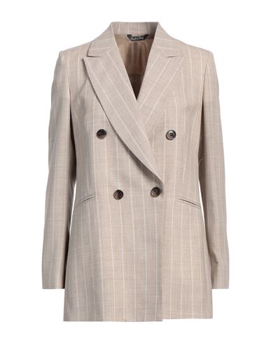 Brian Dales Woman Blazer Sand Size 8 Wool In Beige
