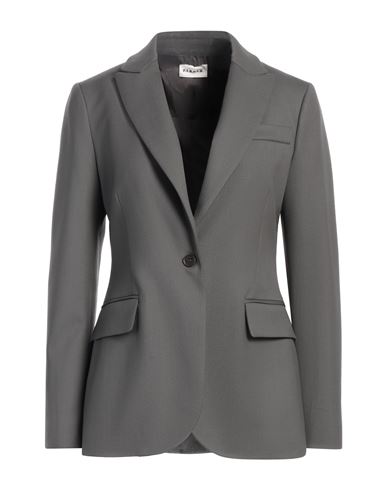 Shop P.a.r.o.s.h P. A.r. O.s. H. Woman Blazer Khaki Size L Virgin Wool, Elastane In Beige