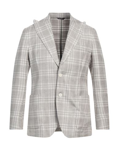 Tombolini Zero Gravity Man Blazer Grey Size 42 Wool, Silk, Linen