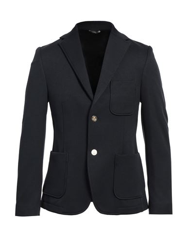 Grey Daniele Alessandrini Man Blazer Navy Size 36 Polyester, Elastane
