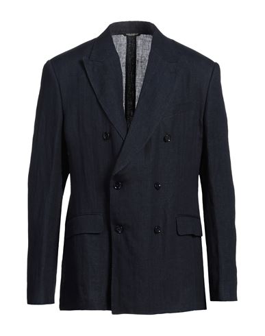 Dolce & Gabbana Man Blazer Navy Size 44 Linen