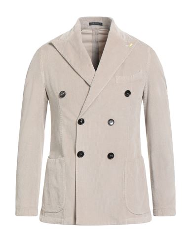 Guarinucci Man Blazer Light Grey Size 36 Cotton, Lyocell, Elastane In Neutral
