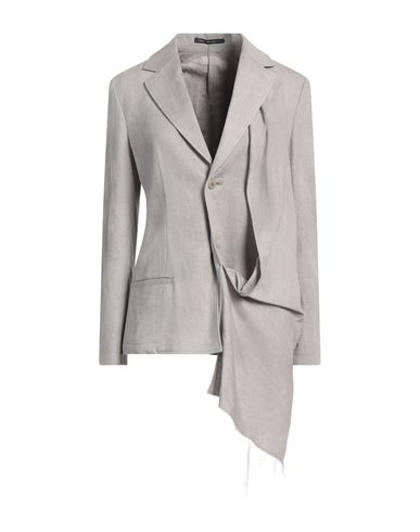 Y'S Y'S YOHJI YAMAMOTO WOMAN BLAZER LIGHT GREY SIZE 2 LINEN, COTTON 