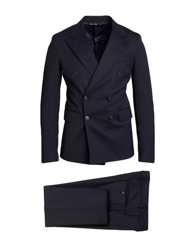 Brian Dales Man Suit Midnight Blue Size 36 Polyester, Wool, Elastane In Blue