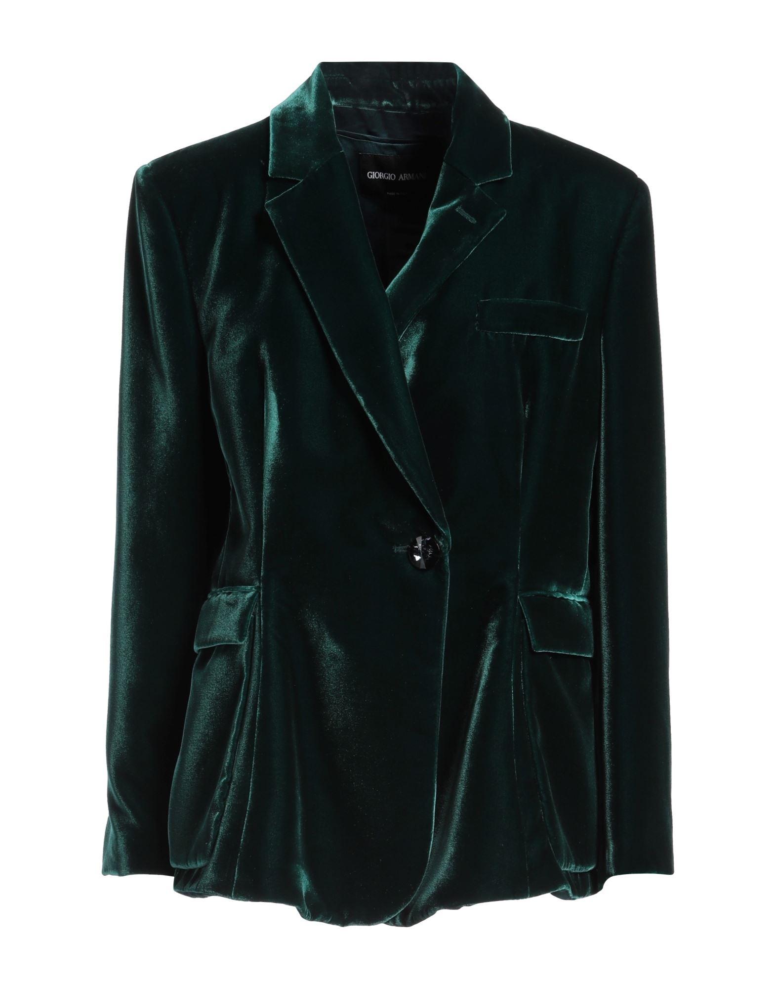 《セール開催中》GIORGIO ARMANI レディース ブレザー エメラルド 48 レーヨン 80% / シルク 20%