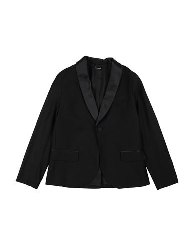 Monnalisa Toddler Boy Blazer Midnight Blue Size 4 Polyester, Viscose In Black