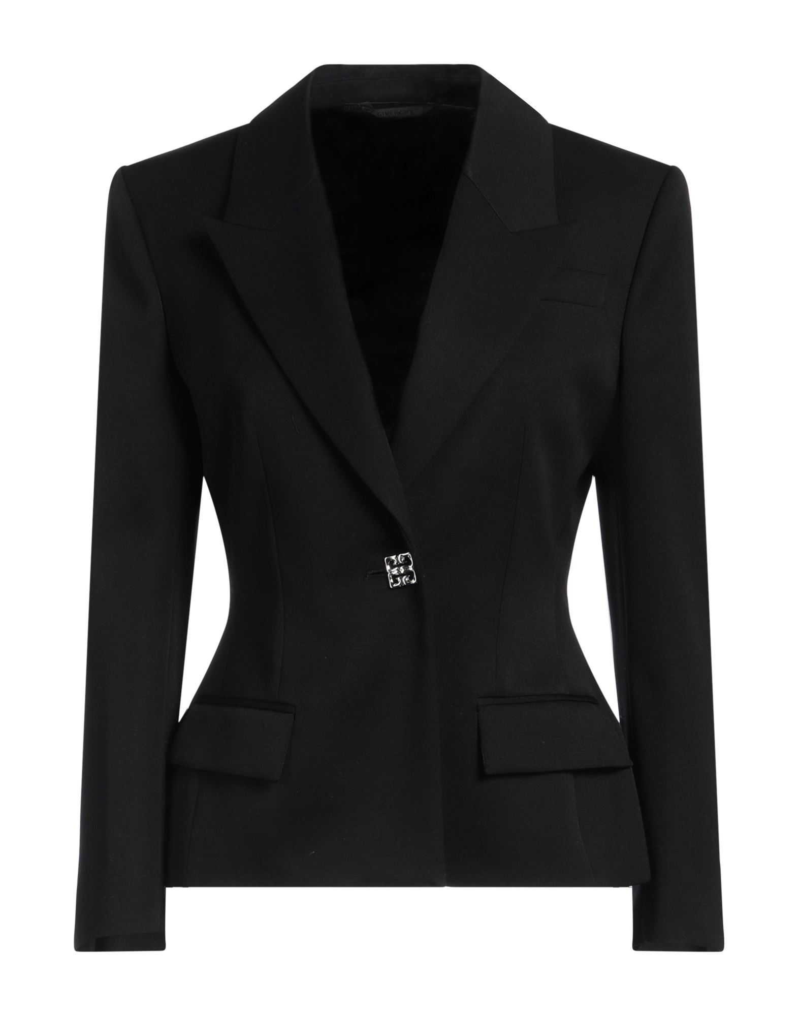 《セール開催中》GIVENCHY レディース ブレザー ブラック 36 ウール 100%