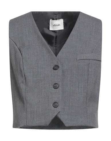 Dixie Woman Tailored Vest Grey Size S Polyester, Viscose, Elastane In Gold