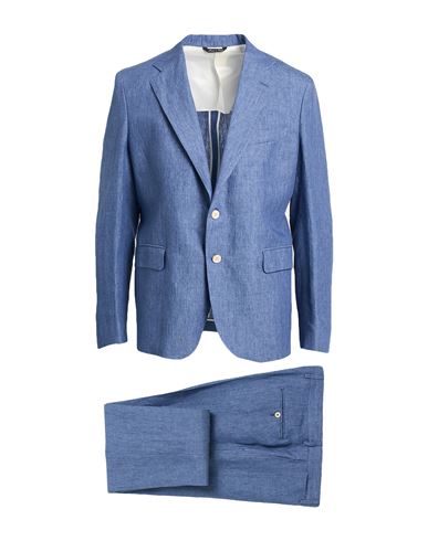 Man Suit Midnight blue Size 42 Polyester, Wool, Elastane