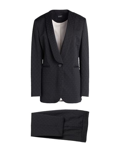 Seventy Venezia Woman Suit Black Size 6 Polyamide, Acrylic, Polyester, Virgin Wool, Elastane