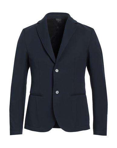 GREY DANIELE ALESSANDRINI GREY DANIELE ALESSANDRINI MAN BLAZER MIDNIGHT BLUE SIZE 38 POLYESTER, ELASTANE 