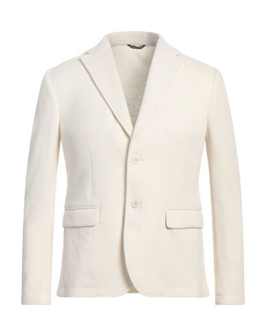DANIELE ALESSANDRINI DANIELE ALESSANDRINI MAN BLAZER OFF WHITE SIZE 38 POLYESTER, ACRYLIC, VISCOSE 