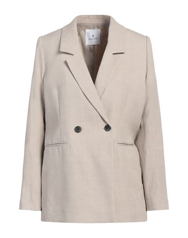 ANINE BING ANINE BING WOMAN BLAZER BEIGE SIZE S LINEN, VISCOSE, ELASTANE 