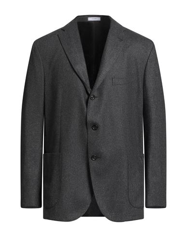 Boglioli Man Blazer Charcoal Size 38 Virgin Wool, Polyamide, Acrylic, Cashmere, Elastane In Gray