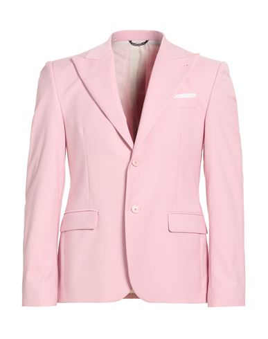 Grey Daniele Alessandrini Man Blazer Pink Size 38 Polyester, Viscose, Elastane In Pink
