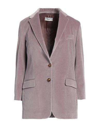 Shop Saulina Milano Woman Blazer Mauve Size 4 Cotton, Viscose, Elastane In Purple