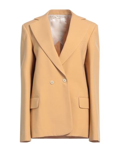 QUIRA QUIRA WOMAN BLAZER SAND SIZE 4 WOOL 