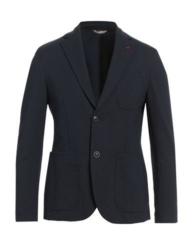 At.p.co At. P.co Man Blazer Navy Size 40 Polyester, Viscose, Elastane In Blue