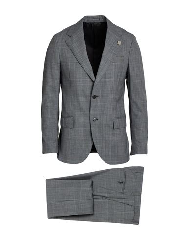 Lardini Man Suit Grey Size 44 Wool In Grey