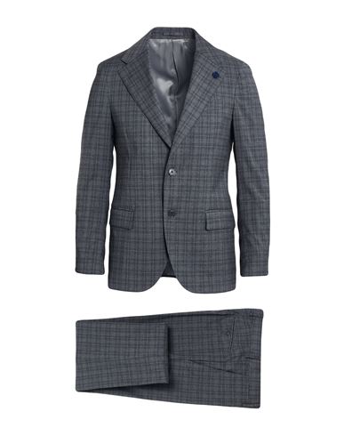 Lardini Man Suit Lead Size 44 Wool, Polyester, Viscose, Elastane