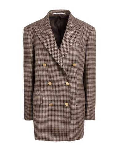 Tagliatore 02-05 Woman Blazer Taupe Size 6 Virgin Wool In Grey