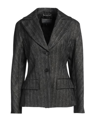 Alberta Ferretti Woman Blazer Black Size 6 Polyester, Wool, Viscose, Polyamide